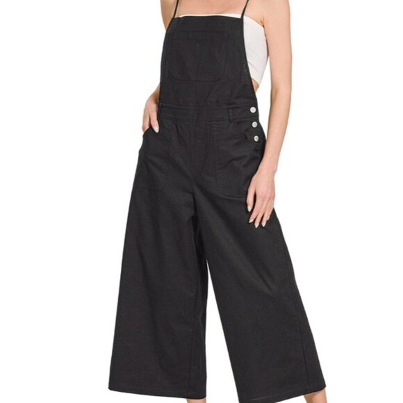 Zenana Outfitters Pants - Zenana‎ Woven Spaghetti Strap Overalls